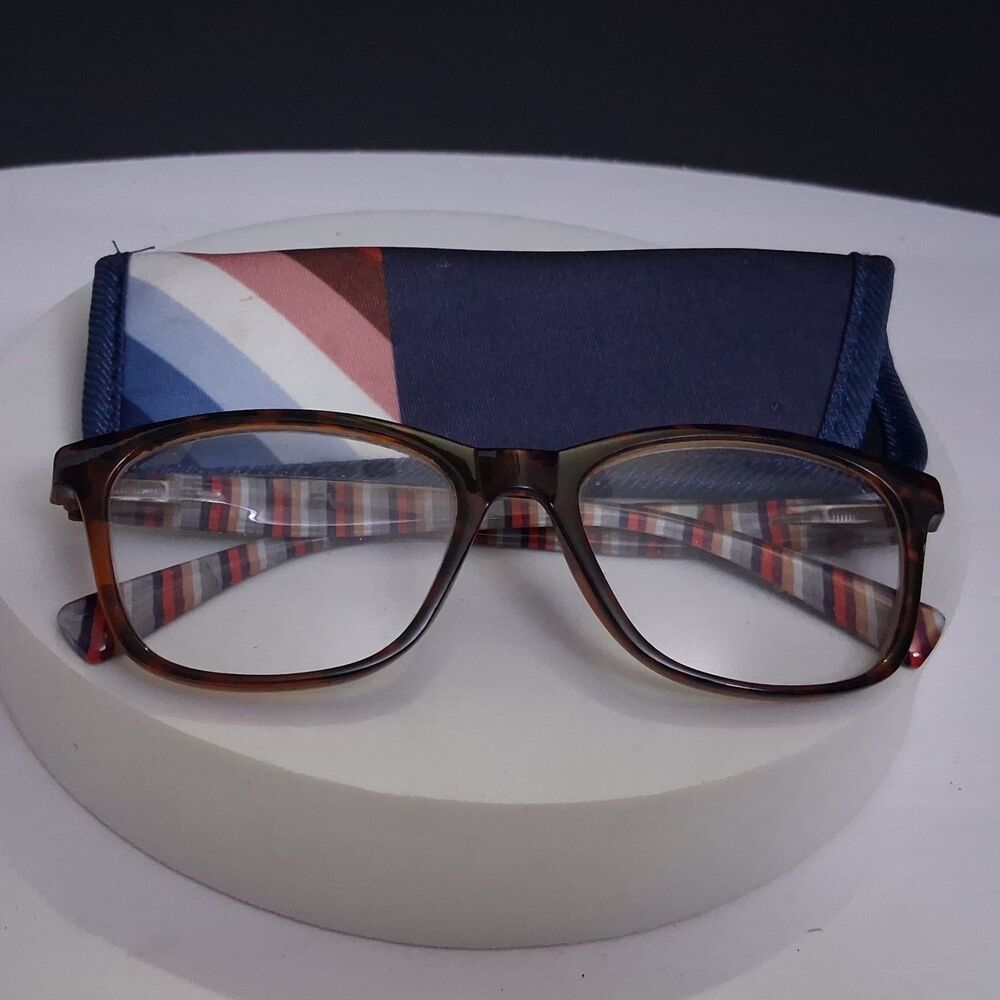 EV1 from Ellen DeGeneres Sawyer Tortoise +1.25 Reading Glasses with Case
